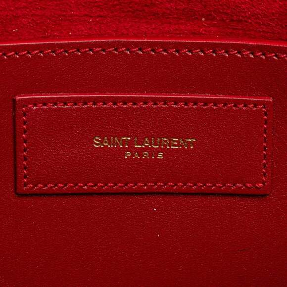 Saint Laurent 318249 Women's Shoulder Bag Red Color - Picture 11 of 13